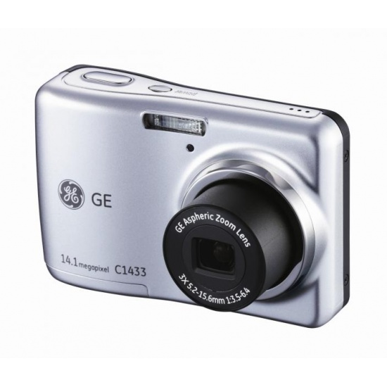 GE C1433 14.0 megapixel digital camera 3X optical zoom, 2.4-inch LCD screen (Silver) Image